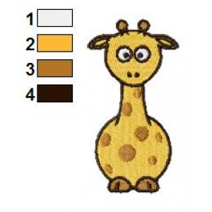 Free Animal Giraffe 01 Embroidery Design